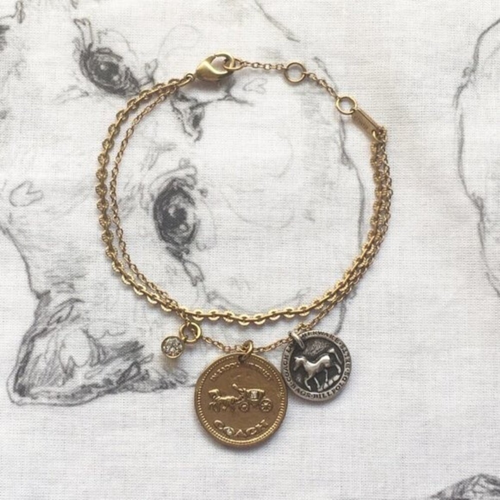 Coach Horse And Carriage Coin Bracelet 89854